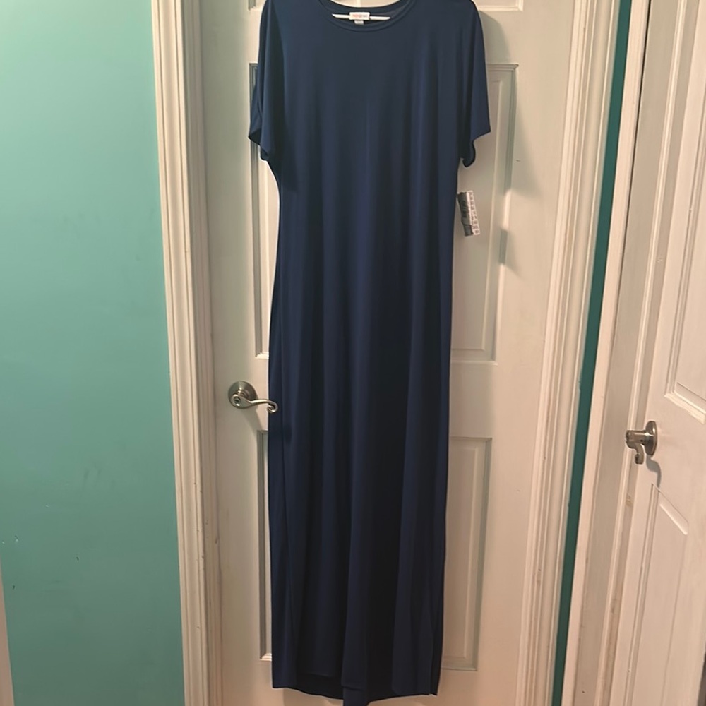 LuLaRoe Deep Blue Maxi Dress